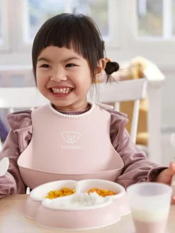 Kindergeschirr Bliss mit Lätzchen, 4er-Set
