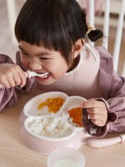 Kindergeschirr Bliss mit Lätzchen, 4er-Set