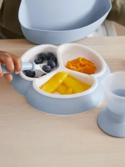 Kindergeschirr Bliss mit Lätzchen, 4er-Set