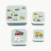 Kinder-Lunchboxen Vehicles, 4er-Set