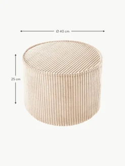 Kinder-Pouf Sugar aus Cord, Ø 40 cm