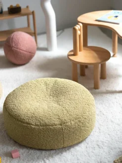 Kinder-Pouf Sugar aus Teddy, Ø 65 cm