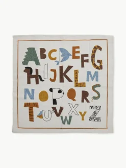 Kinderteppich Memmo mit buntem Alphabetdruck