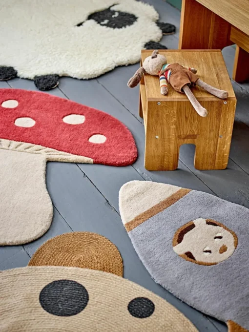 Kinderteppich Mushroom aus Wolle