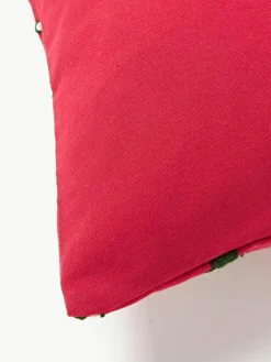 Kissenhülle Whatever mit bestickter Aufschrift