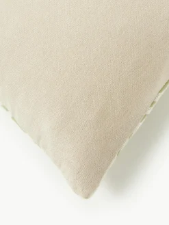 Kissenhülle Whatever mit bestickter Aufschrift