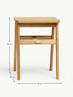 Klappbarer Hocker Angle aus Eichenholz