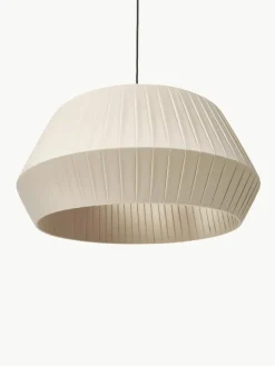 Klassische Pendelleuchte Dicte aus Faltenstoff