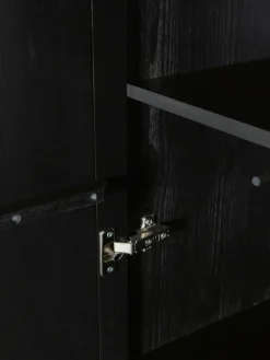 Kleiderschrank Avourio aus Kiefernholz mit geriffelter Front