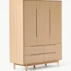 Kleiderschrank Cassy, 3-türig