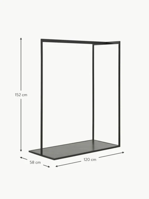 Kleiderstange Pacey mit Marmor-Optik