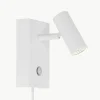 Kleine dimmbare LED-Wandleuchte Omari mit Stecker