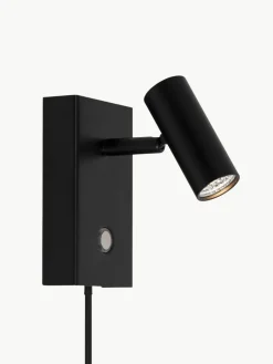 Kleine dimmbare LED-Wandleuchte Omari mit Stecker