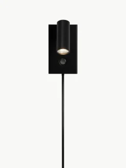 Kleine dimmbare LED-Wandleuchte Omari mit Stecker