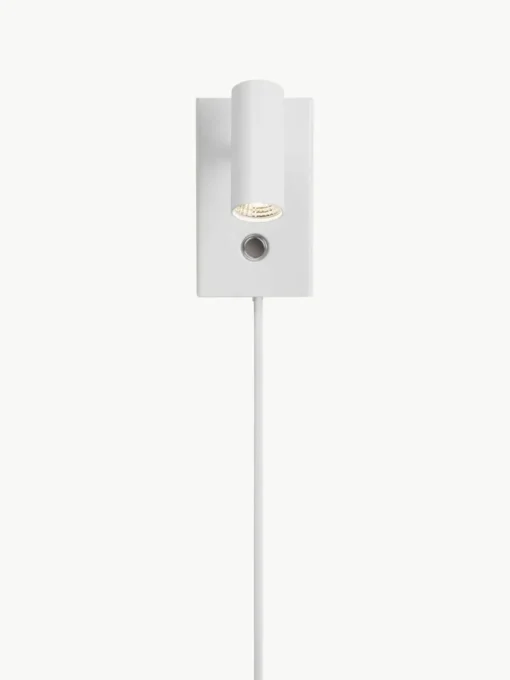 Kleine dimmbare LED-Wandleuchte Omari mit Stecker