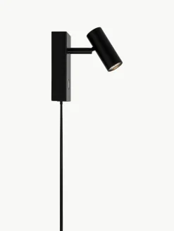 Kleine dimmbare LED-Wandleuchte Omari mit Stecker