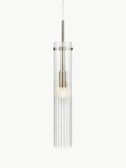 Kleine Glas-Pendelleuchte Tubo