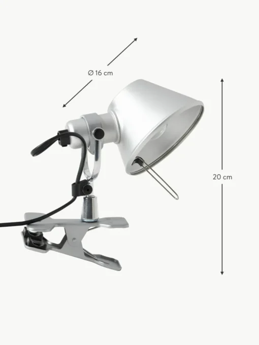 Kleine Klemm-Schreibtischlampe Tolomeo Micro Pinza