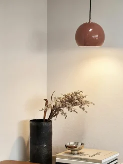 Kleine Kugel-Pendelleuchte Ballbraun