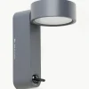 Kleine LED-Wandleuchte Toggle mit verstellbarem Lampenschirm