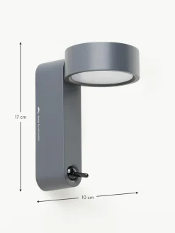 Kleine LED-Wandleuchte Toggle mit verstellbarem Lampenschirm