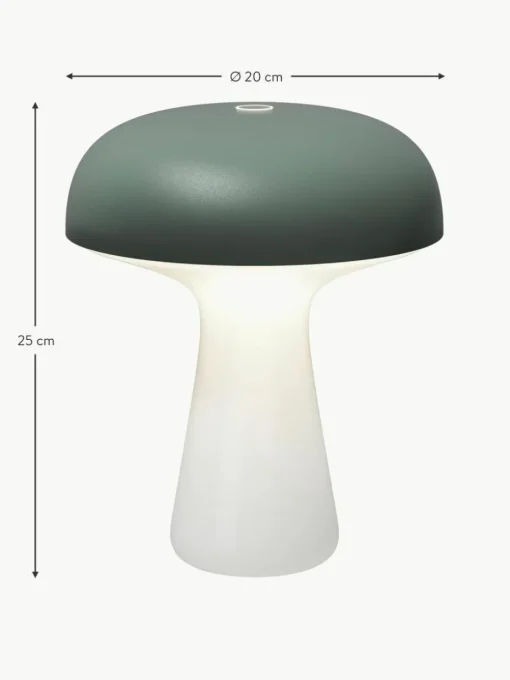 Kleine mobile LED-Außentischlampe My T, dimmbar