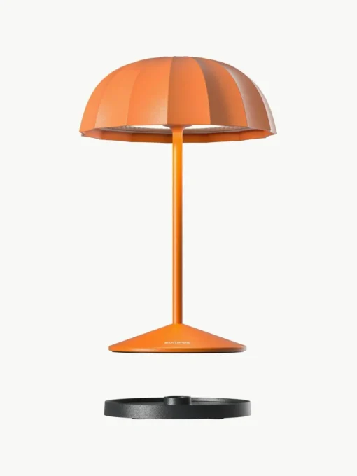 Kleine mobile LED-Außentischlampe Ombrellino, dimmbar