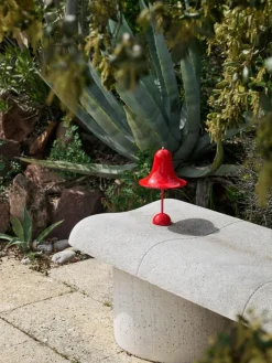 Kleine mobile LED-Tischlampe Pantop, Design Verner Panton