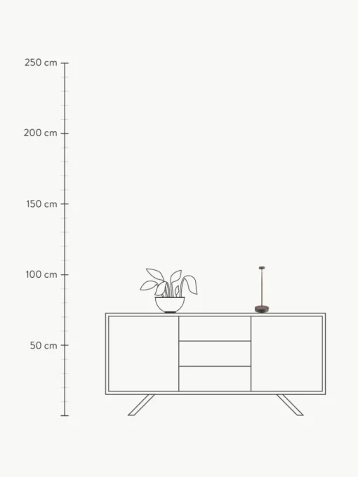 Kleine mobile LED-Tischlampe Swap Mini, dimmbar