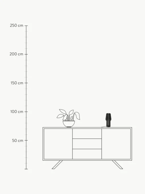 Kleine mobile LED-Tischlampe Radiant, dimmbar