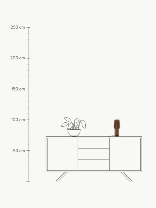 Kleine mobile LED-Tischlampe Radiant, dimmbar