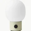 Kleine mobile Tischlampe JWDA mit USB-Anschluss, dimmbar