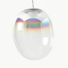 Kleine mundgeblasene LED-Pendelleuchte Stellar Nebula, dimmbar