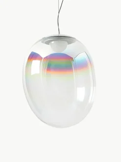 Kleine mundgeblasene LED-Pendelleuchte Stellar Nebula, dimmbar