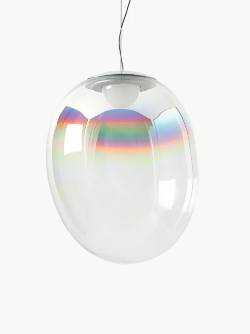 Kleine mundgeblasene LED-Pendelleuchte Stellar Nebula, dimmbar