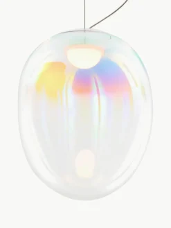 Kleine mundgeblasene LED-Pendelleuchte Stellar Nebula, dimmbar