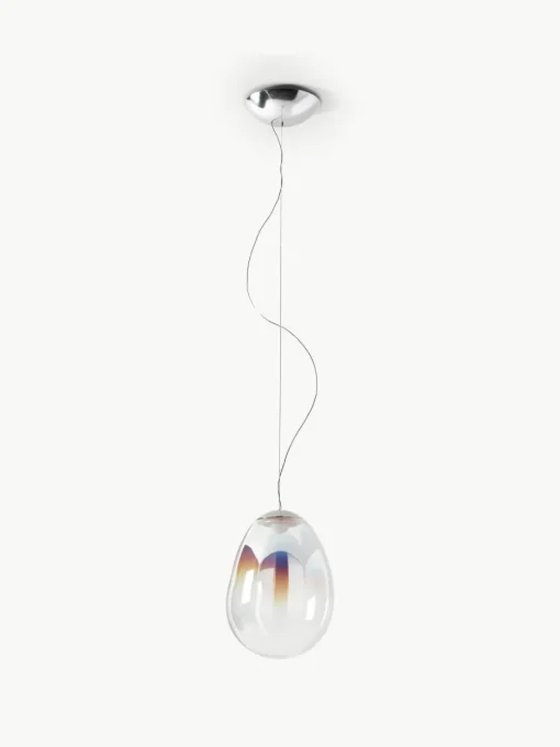 Kleine mundgeblasene LED-Pendelleuchte Stellar Nebula, dimmbar