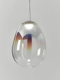 Kleine mundgeblasene LED-Pendelleuchte Stellar Nebula, dimmbar