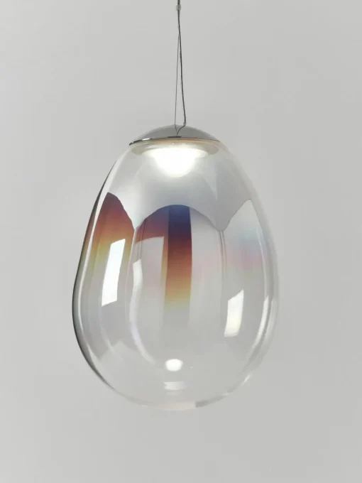 Kleine mundgeblasene LED-Pendelleuchte Stellar Nebula, dimmbar