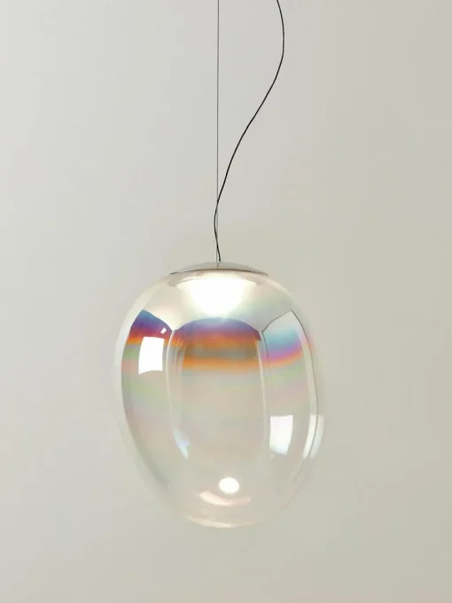 Kleine mundgeblasene LED-Pendelleuchte Stellar Nebula, dimmbar