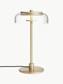 Kleine mundgeblasene LED-Tischlampe Blossi, dimmbar
