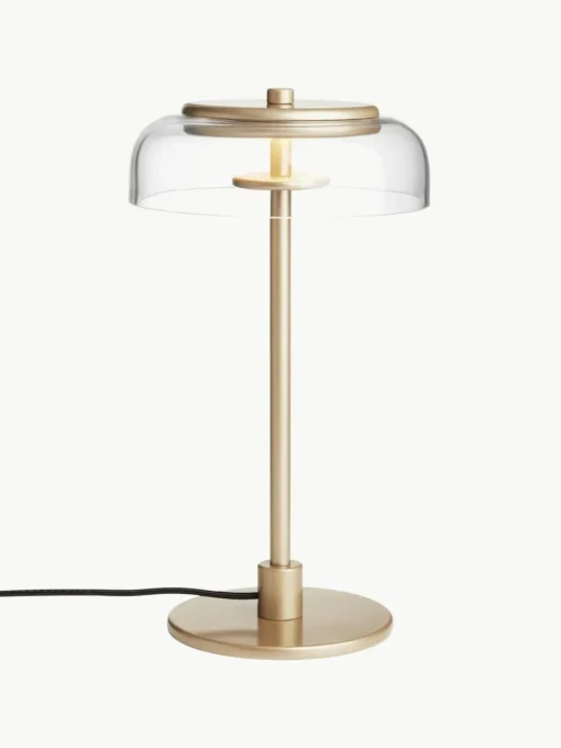 Kleine mundgeblasene LED-Tischlampe Blossi, dimmbar