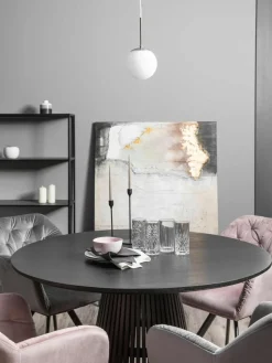 Kleine Pendelleuchte Cafe aus Opalglas