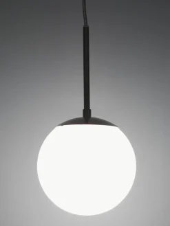 Kleine Pendelleuchte Cafe aus Opalglas