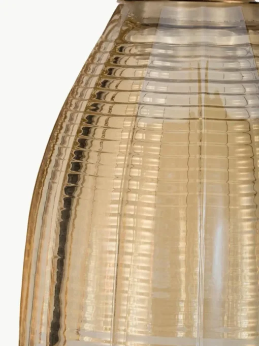 Kleine Pendelleuchte Gleaming Gold aus Glas