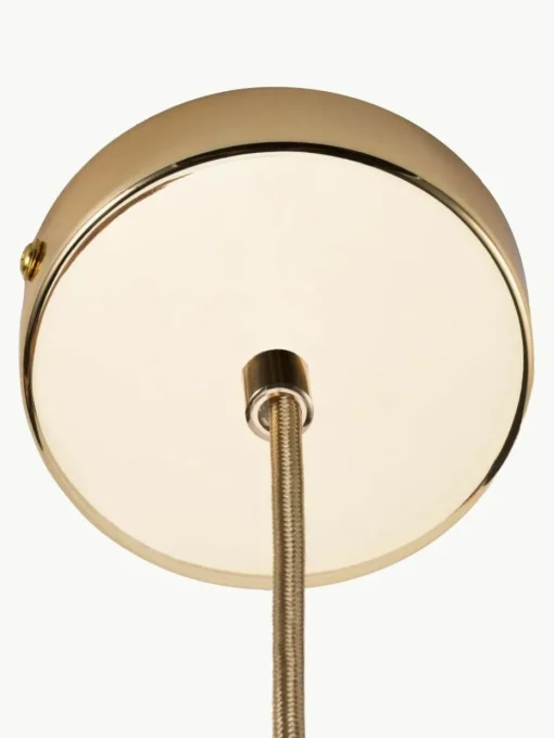 Kleine Pendelleuchte Gleaming Gold aus Glas