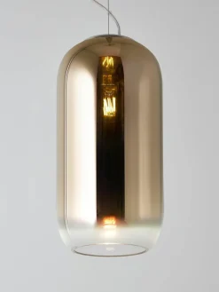 Kleine Pendelleuchte Gople, mundgeblasen