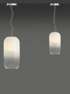 Kleine Pendelleuchte Gople, mundgeblasen