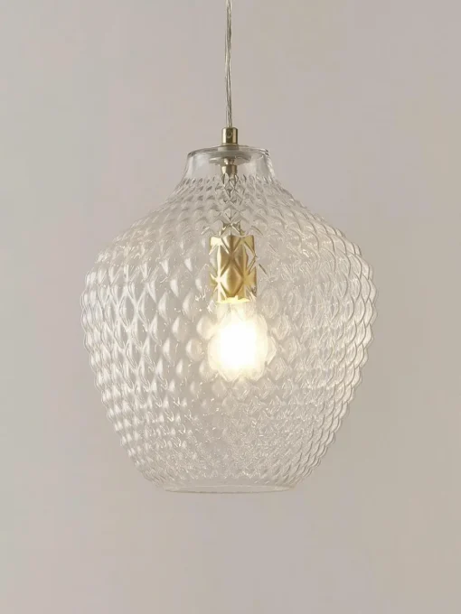 Kleine Pendelleuchte Lee aus Glas
