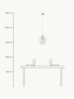 Kleine Pendelleuchte Lee aus Glas